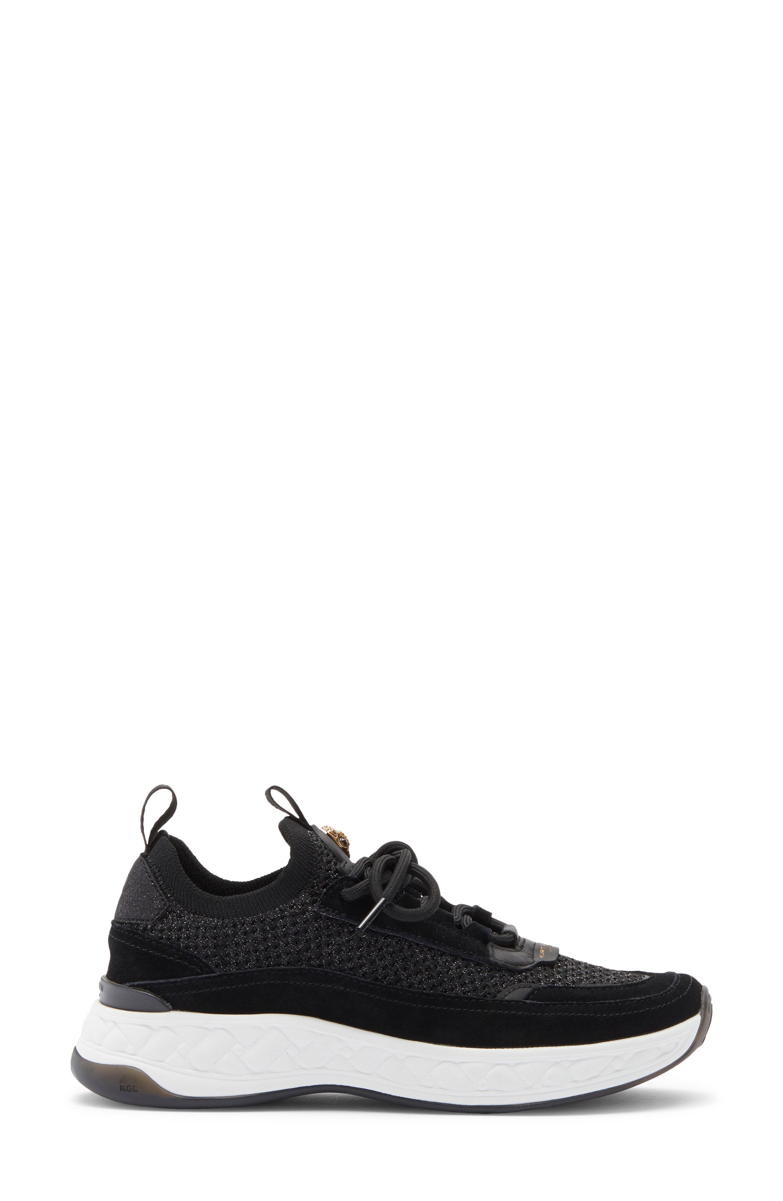 Kurt Geiger London Kensington Knit Sneaker, Alternate, color, Black