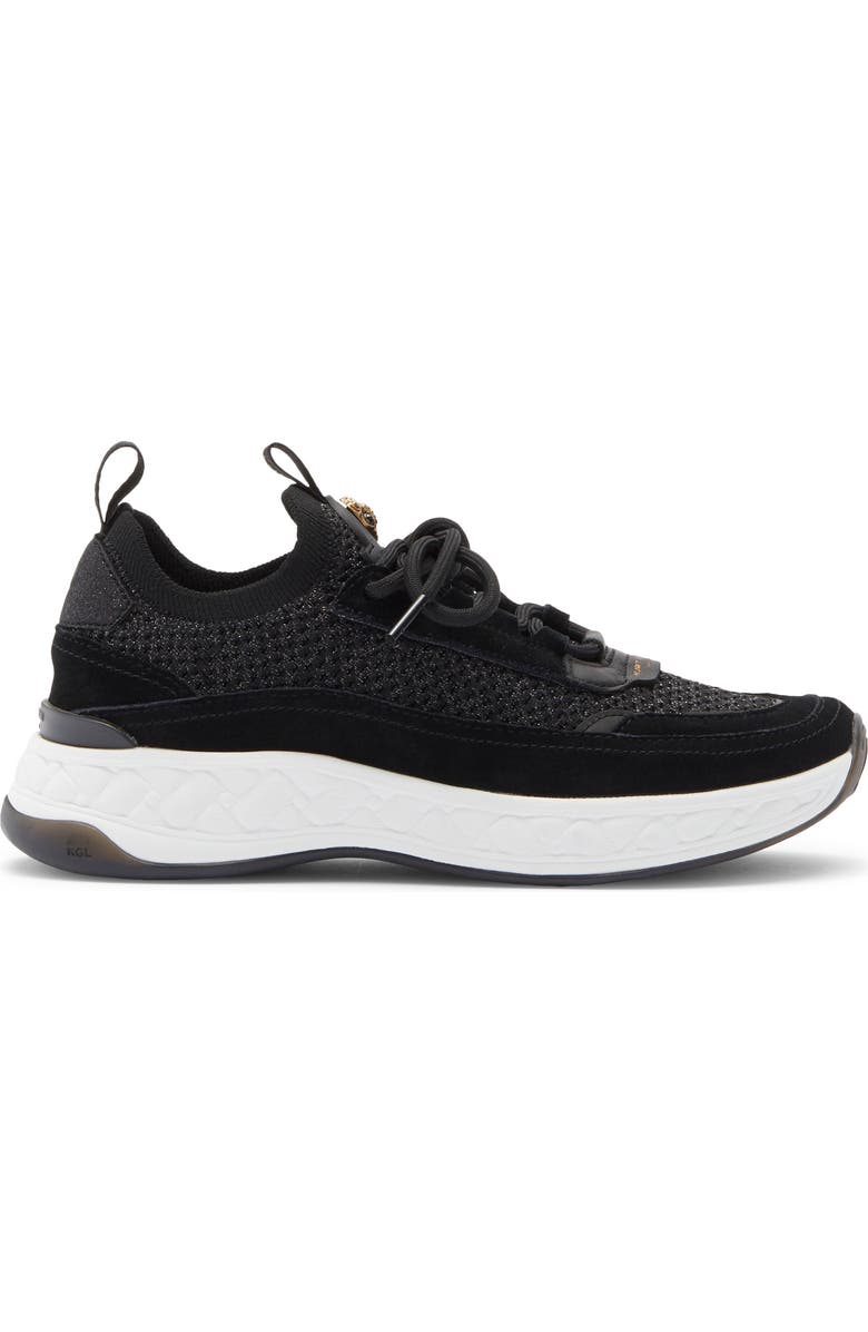 Kurt Geiger London Kensington Knit Sneaker, Alternate, color, Black