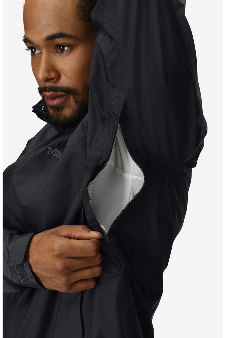 PreCip® Waterproof Hooded Jacket, Alternate, color, BLACK