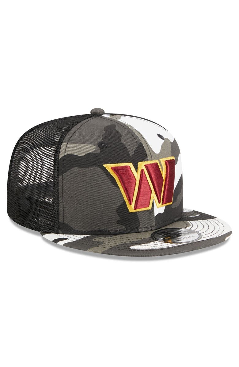 New Era Men's New Era Urban Camo Washington Commanders 9FIFTY Trucker Snapback Hat, Alternate, color, 