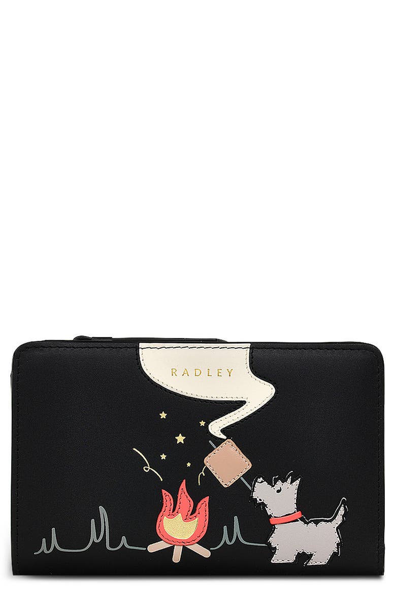 Radley Toasting Marshmallow Medium Bifold Wallet, Main, color, Black