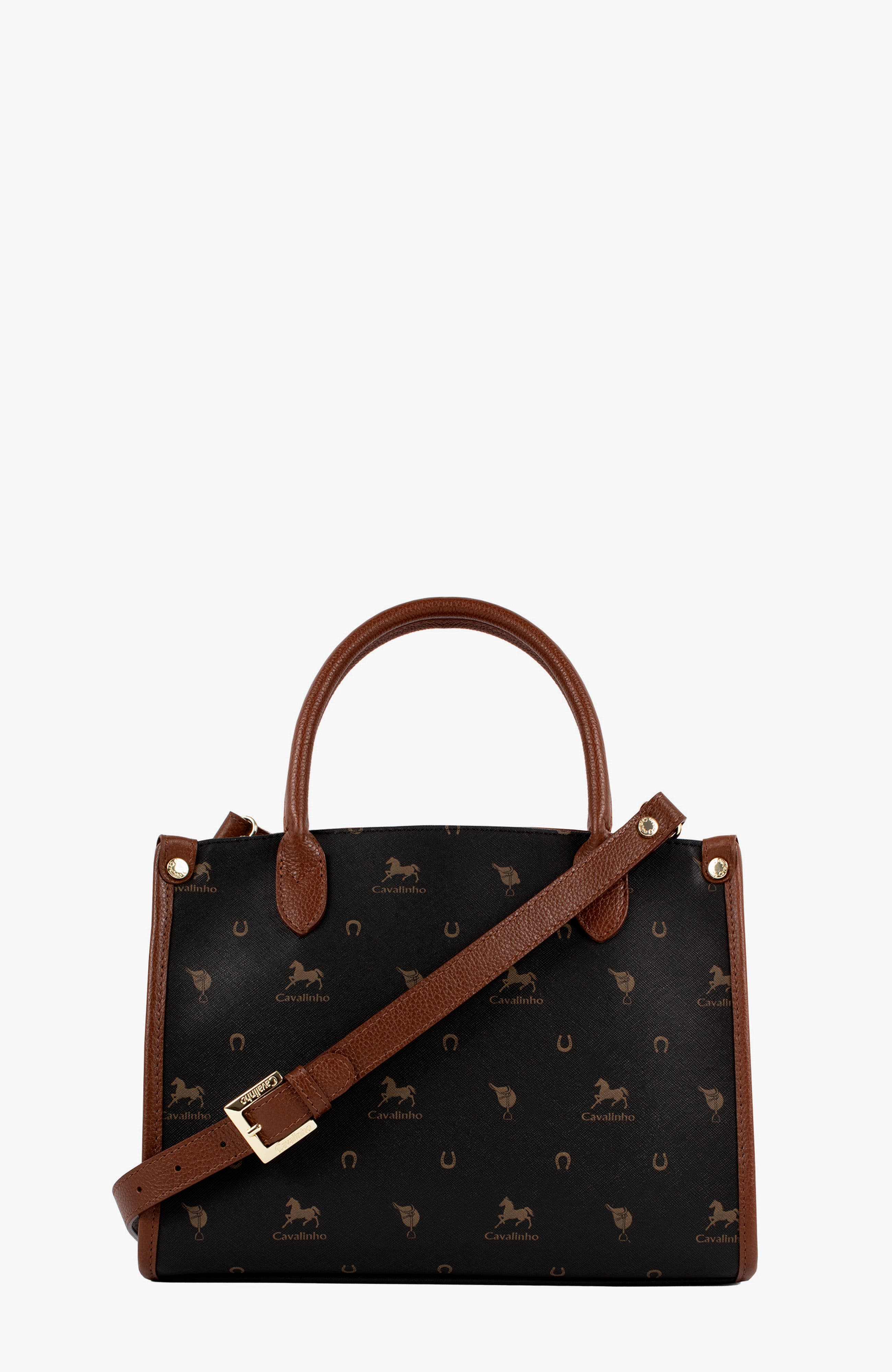 Di Cavallo Handbag 480, Alternate, color, Black / Brown