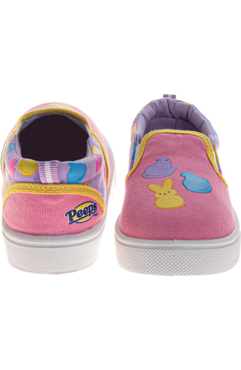 Peeps Girls Canvas Sneakers 11-5, Alternate, color, Pink Multi