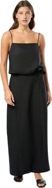 Onia Air Linen Maxi Wrap Skirt