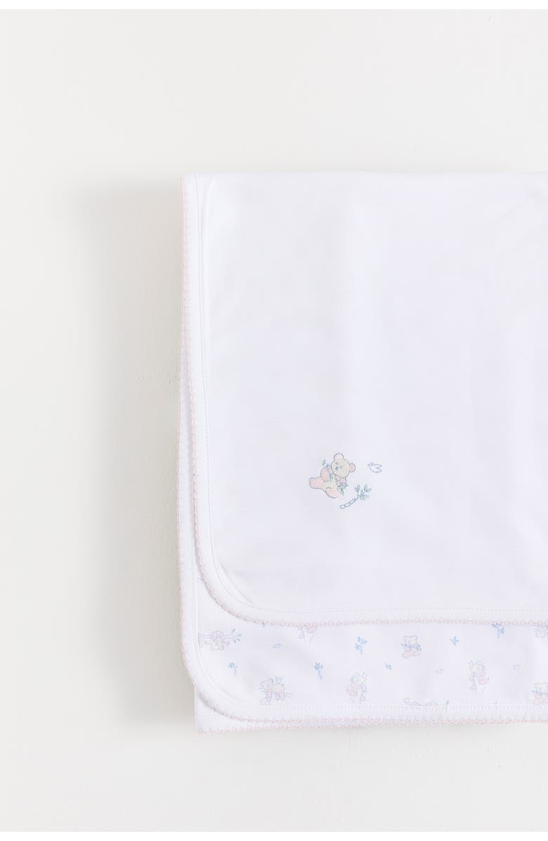 Babycottons Little Panda Receiving Blanket, Alternate, color, Pink