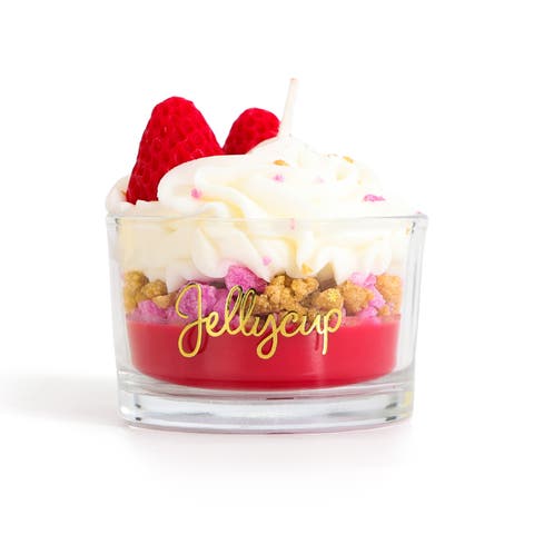 Dessert Cup Soy Wax Candle Strawberry Cream