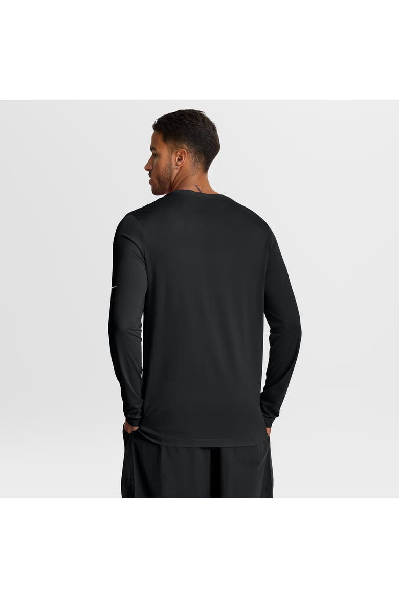 Men's Nike Black Las Vegas Raiders Legend Icon Dri-FIT Long Sleeve T-Shirt, Alternate, color, Black