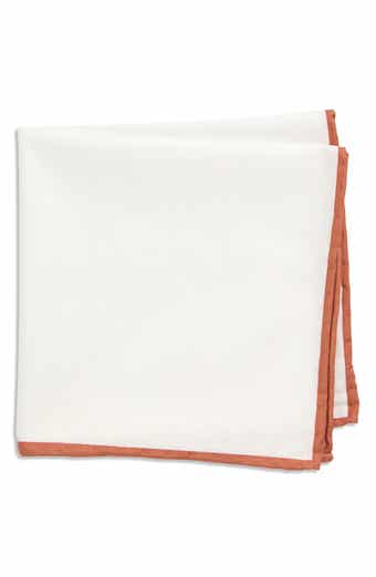 Pipe Trim Cotton Pocket Square