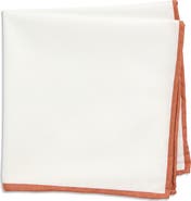 CONSTRUCT Pipe Trim Cotton Pocket Square