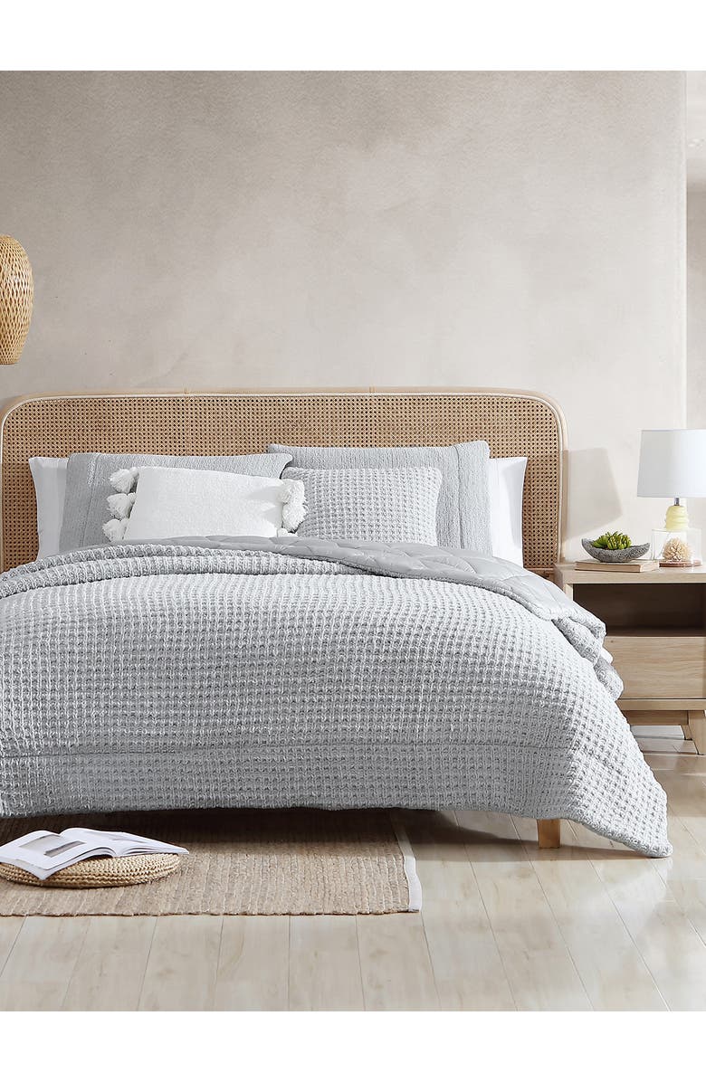 Sunday Citizen Snug Waffle Throw Pillow, Alternate, color, Cloud Grey