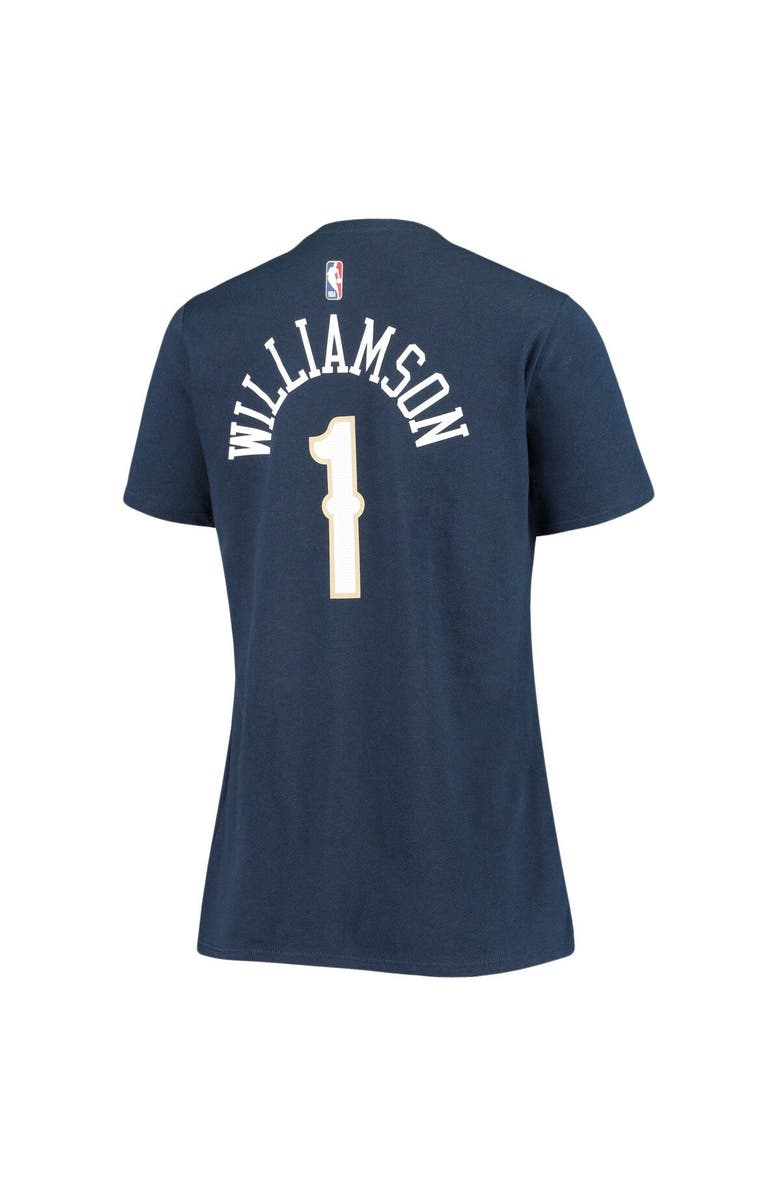 Nike Women's Nike Zion Williamson Navy New Orleans Pelicans Name & Number Performance T-Shirt, Alternate, color, 
