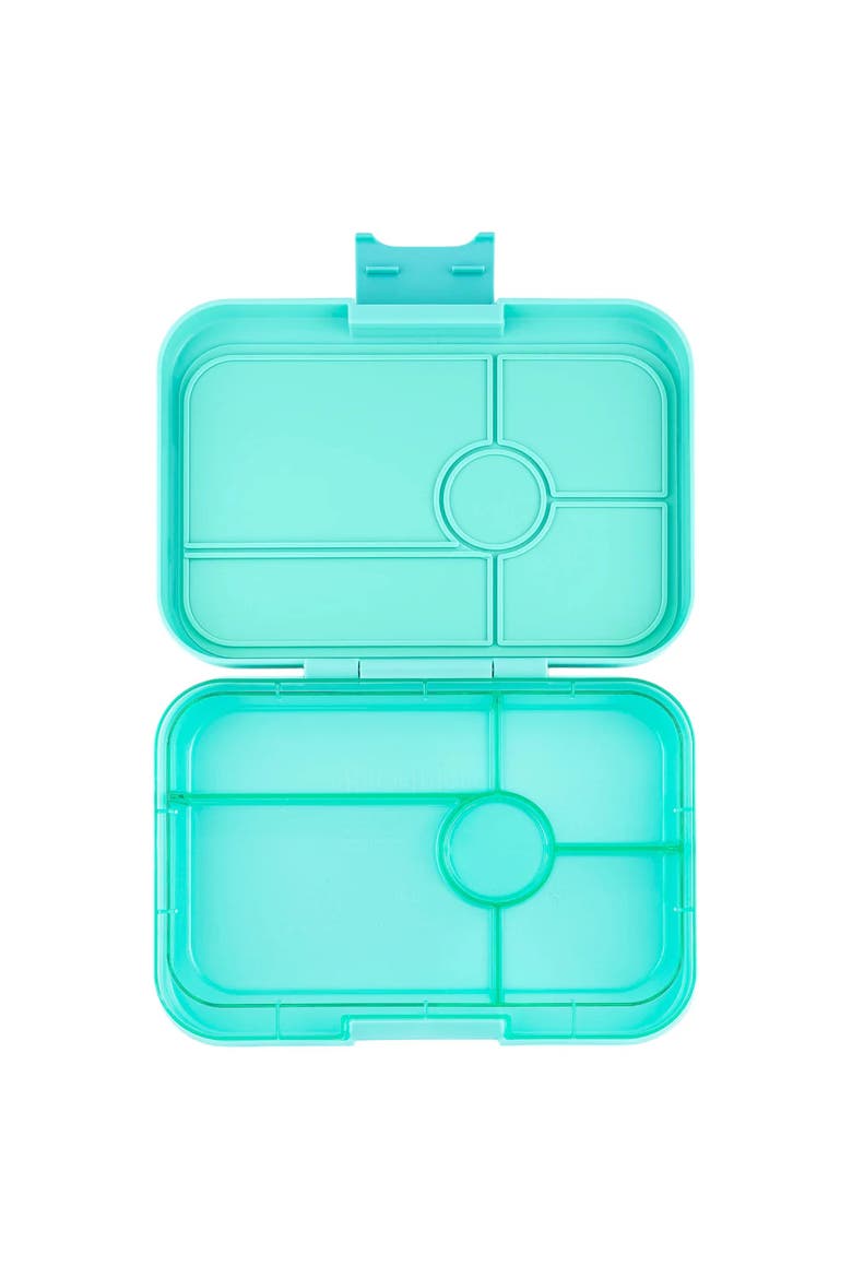 Tapas Bento-Style Leakproof Lunch Box 5 Compartments, Main, color, Bali Aqua