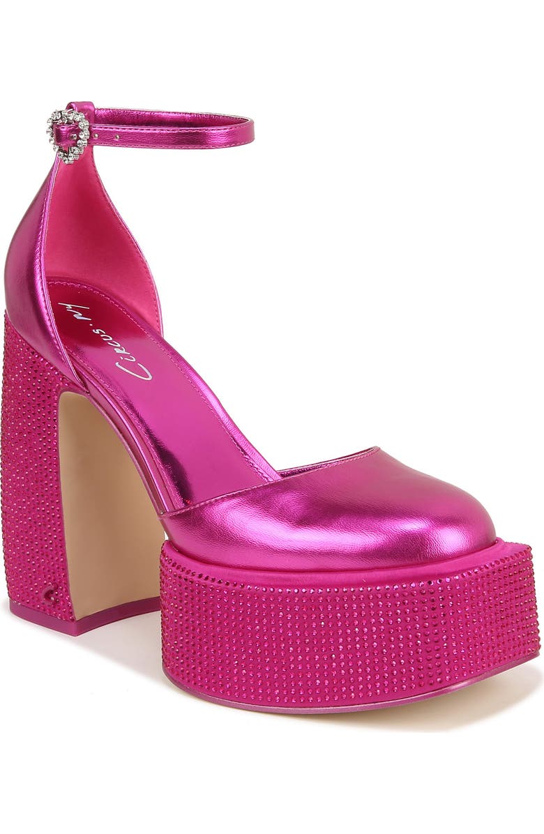 Circus NY by Sam Edelman Bailey Rhinestone Platform Sandal, Main, color,