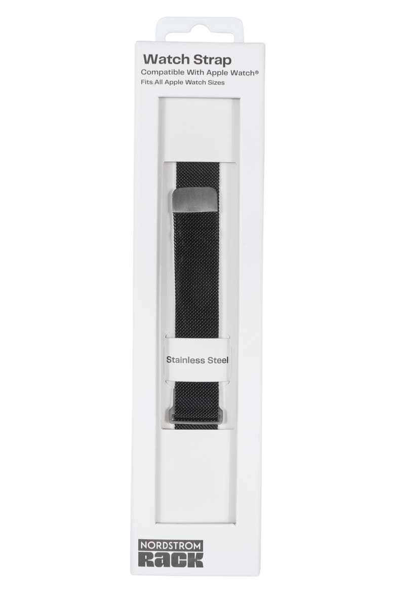 Mesh Magnetic Smart Watch Strap, Main, color, BLACK