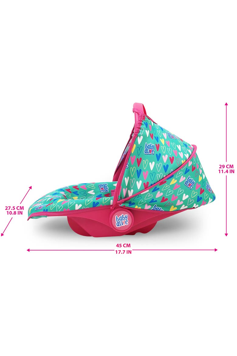 Deluxe Doll Car Seat, Alternate, color, Multicolored