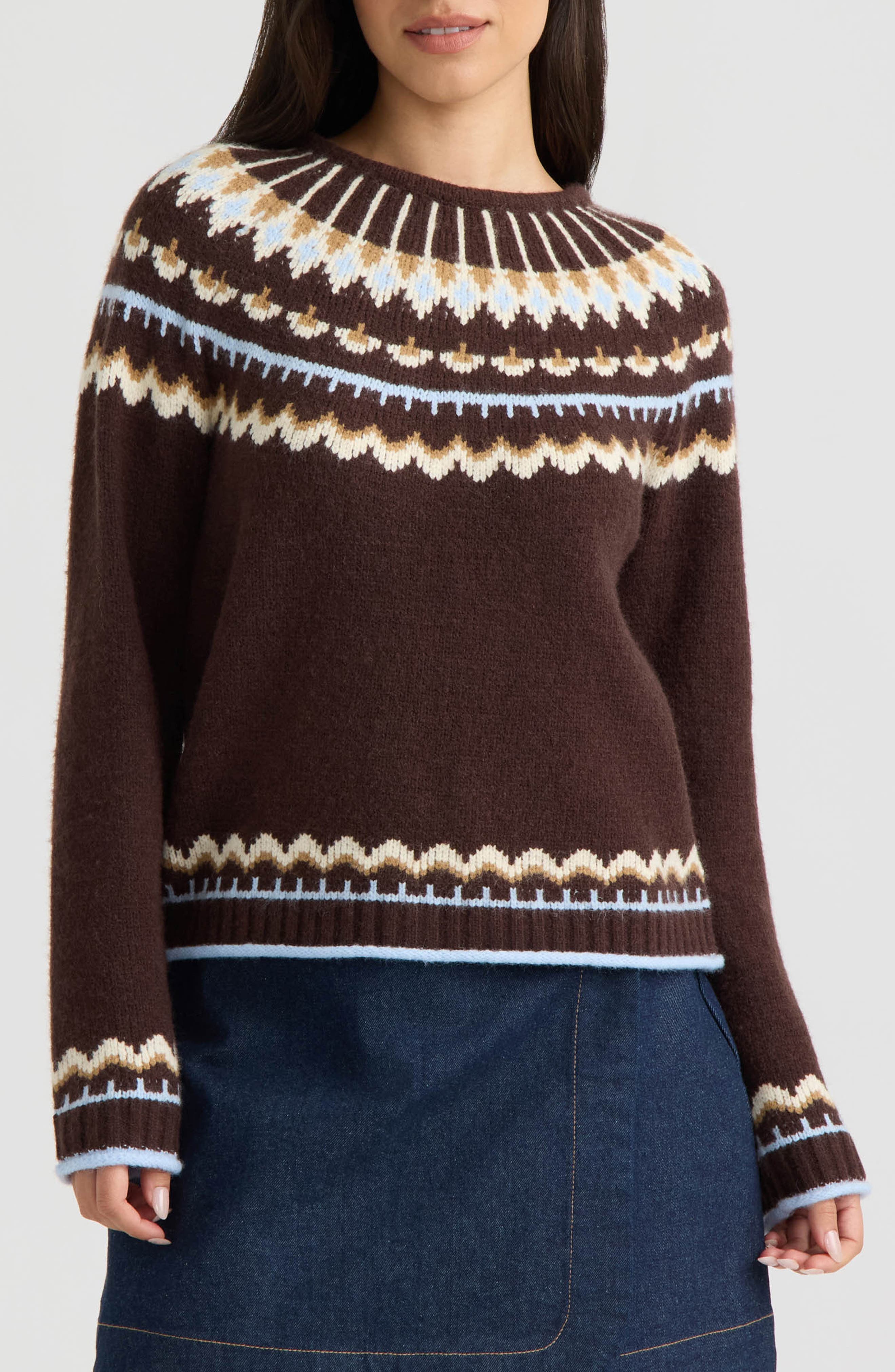 Fair Isle Crewneck Sweater