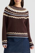 Hunter Fair Isle Crewneck Sweater