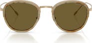 ARMANI 50mm Round Sunglasses