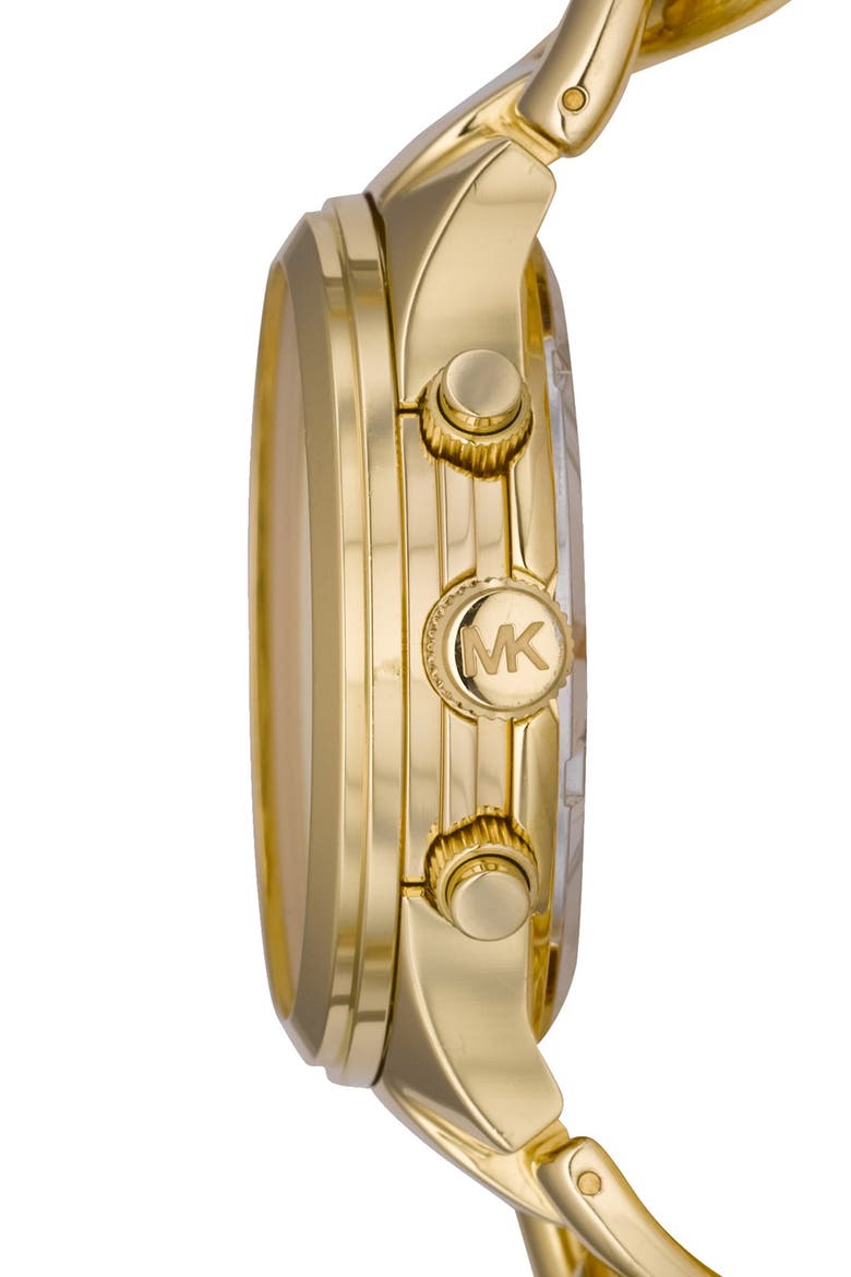 Michael Kors Chain Bracelet Chronograph Watch, 38mm, Alternate, color, GOLD
