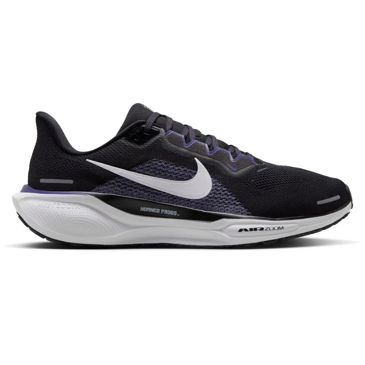 Nike Unisex Nike Black TCU Horned Frogs Zoom Pegasus 41 Running Shoes, Alternate, color, Black