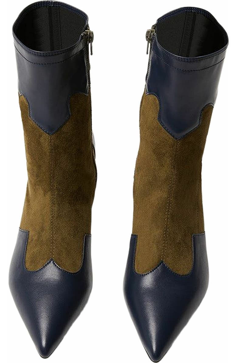 WeWoreWhat Kitten Heel Western Bootie, Alternate, color,