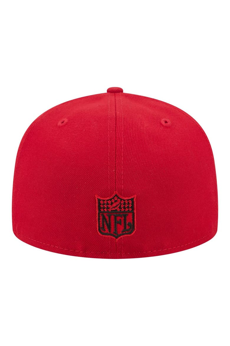 Men's New Era Scarlet San Francisco 49ers 59FIFTY Fitted Hat, Alternate, color, Scarlet