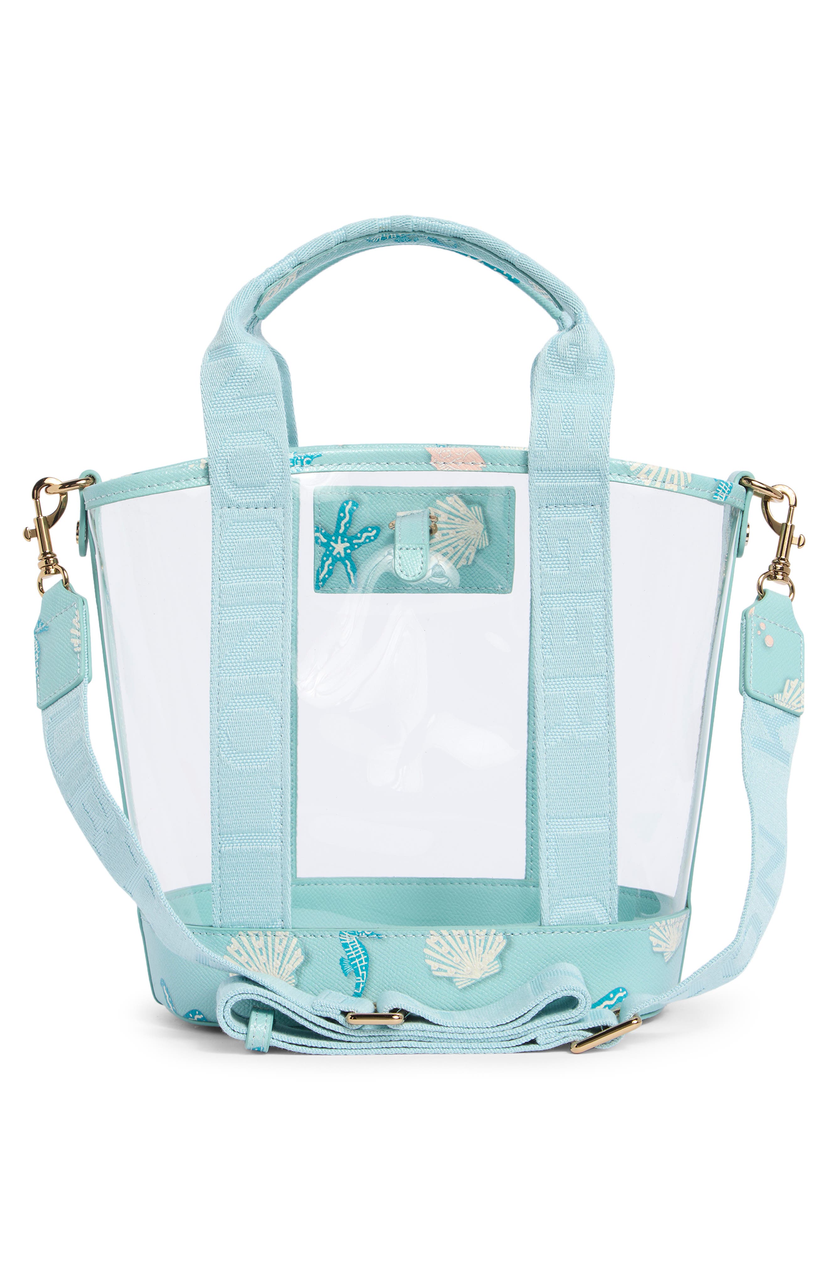 Kurt Geiger London Small Hampstead Vinyl Tote, Alternate, color, Blue Other