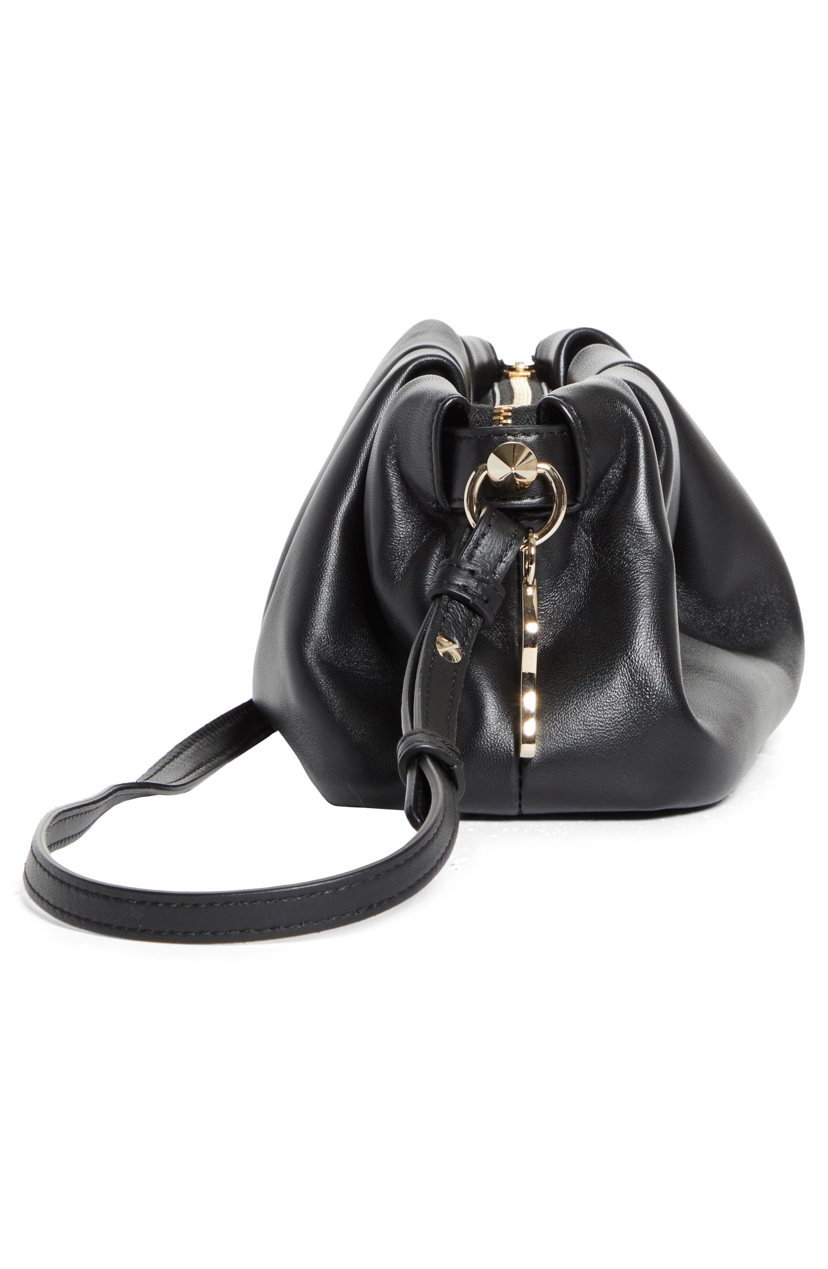 Christian Louboutin Mini Eva Leather Crossbody Bag, Alternate, color, Bk01 Black