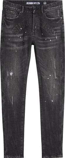 Billionaire Boys Club Trek Ripped Paint Splatter Slim Fit