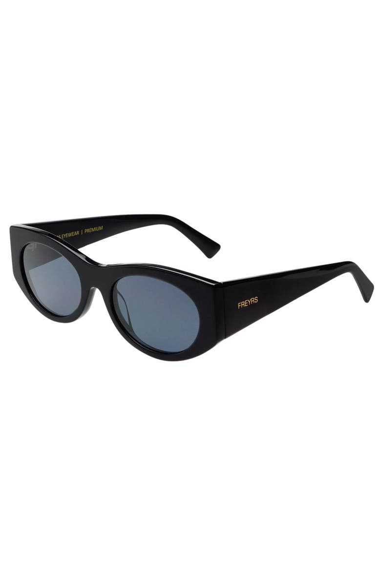 Layla Cat Eye Sunglasses, Alternate, color, Black