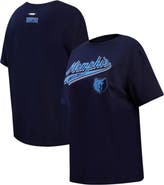 PRO STANDARD Women's Pro Standard Navy Memphis Grizzlies Script Boyfriend T-Shirt