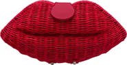 Nina Kiss Rattan Clutch