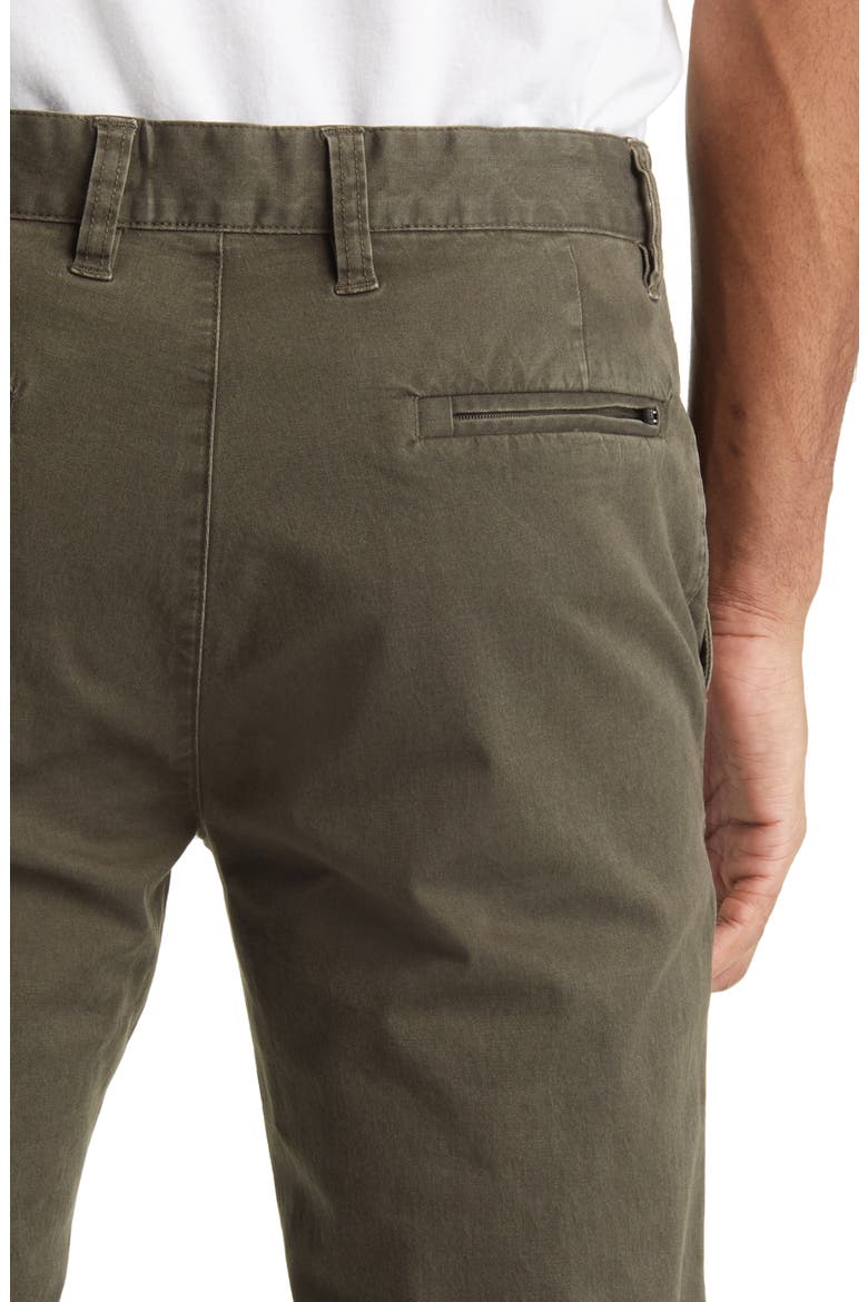 Comfort Stretch Flat Front Pants, Alternate, color, DARK MOSS