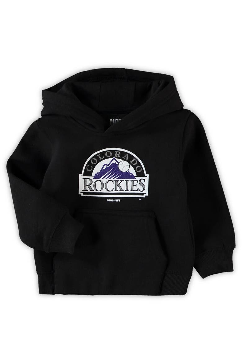Toddler Black Colorado Rockies Primary Logo Pullover Hoodie, Main, color, Black
