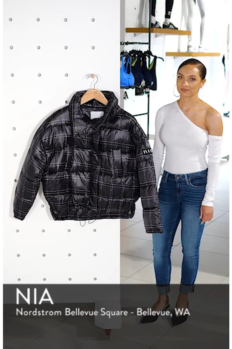 Grid Check Puffer Jacket video