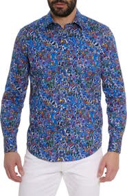 Robert Graham Abstract Print Long Sleeve Shirt