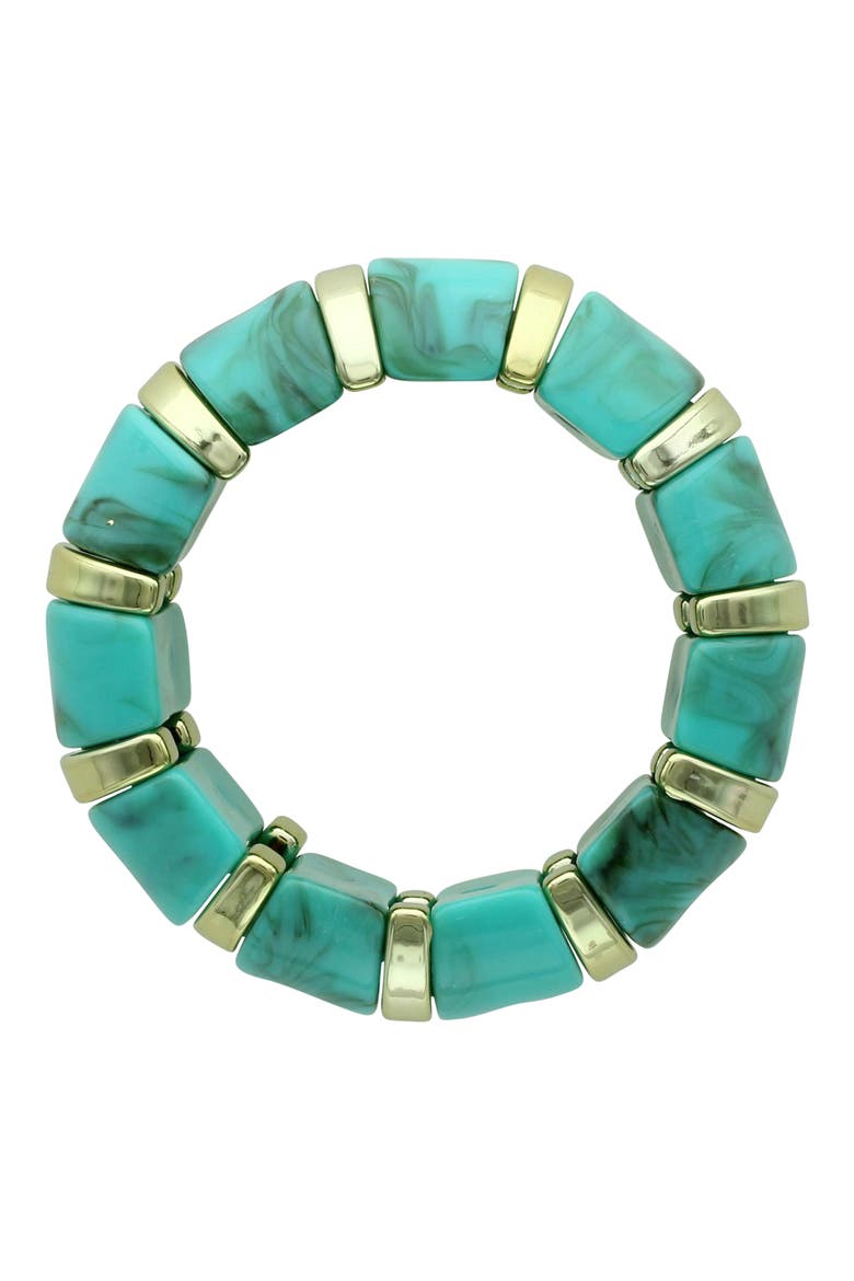 Kenze Boho Bangle Bracelet, Alternate, color, GOLD / TURQUOISE