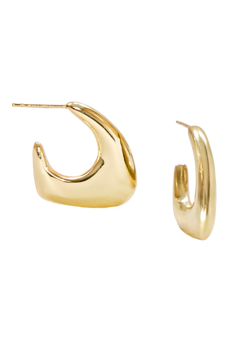 Mimi Hoop Earrings, Main, color, GOLD