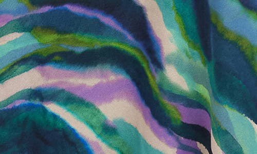 Karen Kane Watercolor Print Bias Cut Midi Skirt In Animal Print