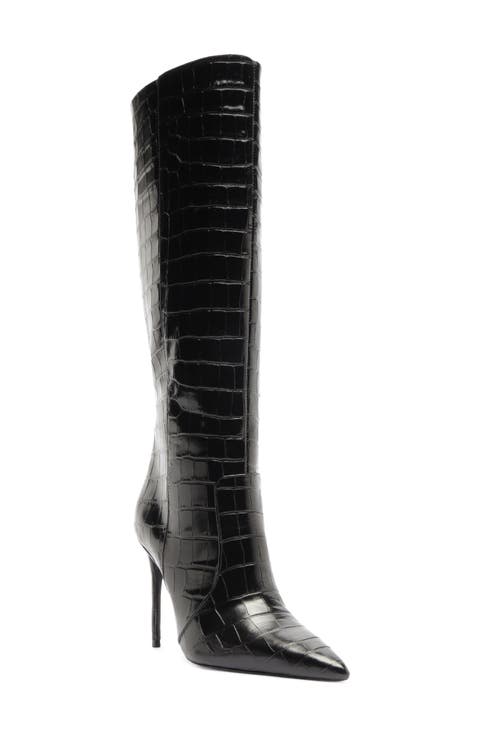 Samira Leather Knee High Boot
