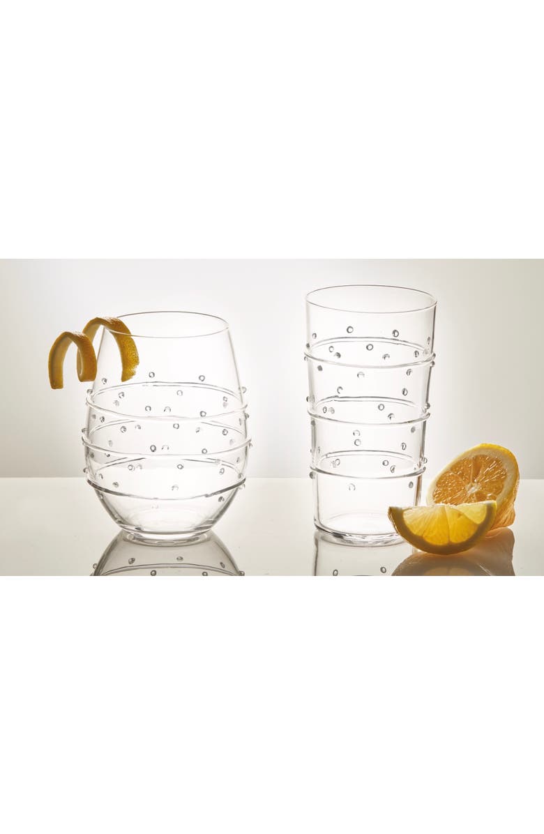 tag Everyday Jensen Tumbler Glasses Clear Borosilicate Glass 2.95x2.95x5.31 in, Alternate, color, Clear