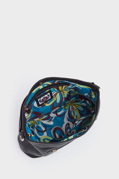 Osprey London The Hendrix Leather Large Hobo Bag In Black