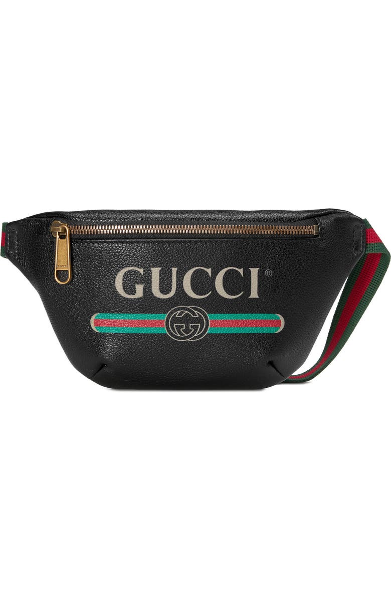 Gucci Leather Belt Bag, Main, color,