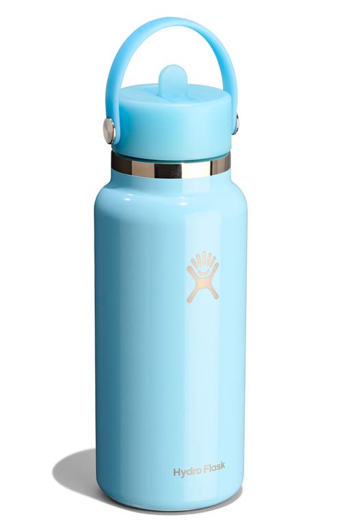 Hydro Flask 32-ounce Wide Mouth Flex Straw Cap Water Bottle In Blue