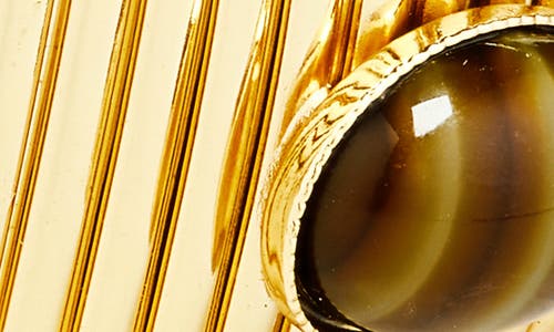 Gas Bijoux Strada Cabochon Stretch Bracelet In Gold