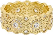 Juvell Cubic Zirconia Filigree Eternity Ring