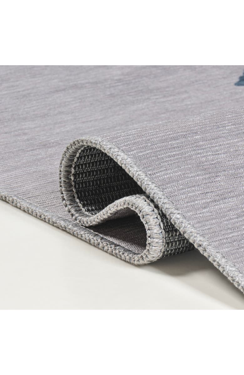 JONATHAN Y Chayton Minimalist Geometric Machine-Washable Area Rug, Alternate, color, Slate Blue