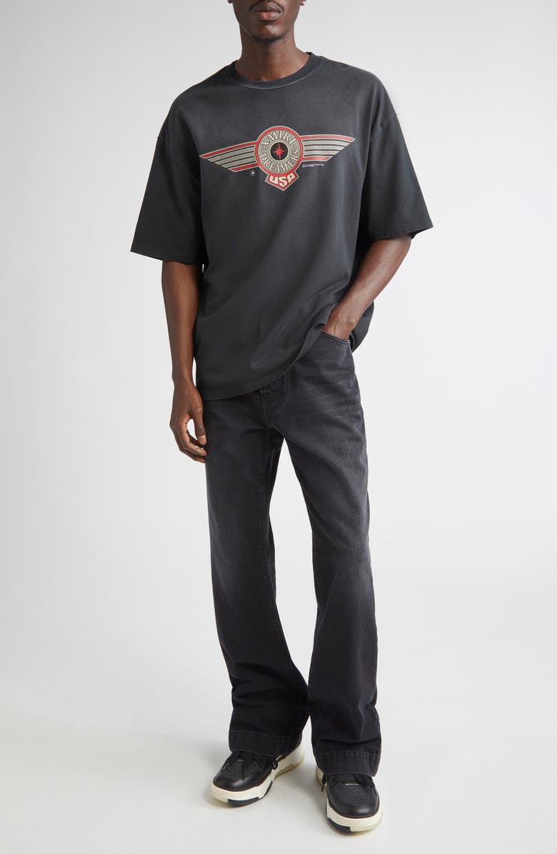 AMIRI Dreamers Graphic T-Shirt, Alternate, color, Black