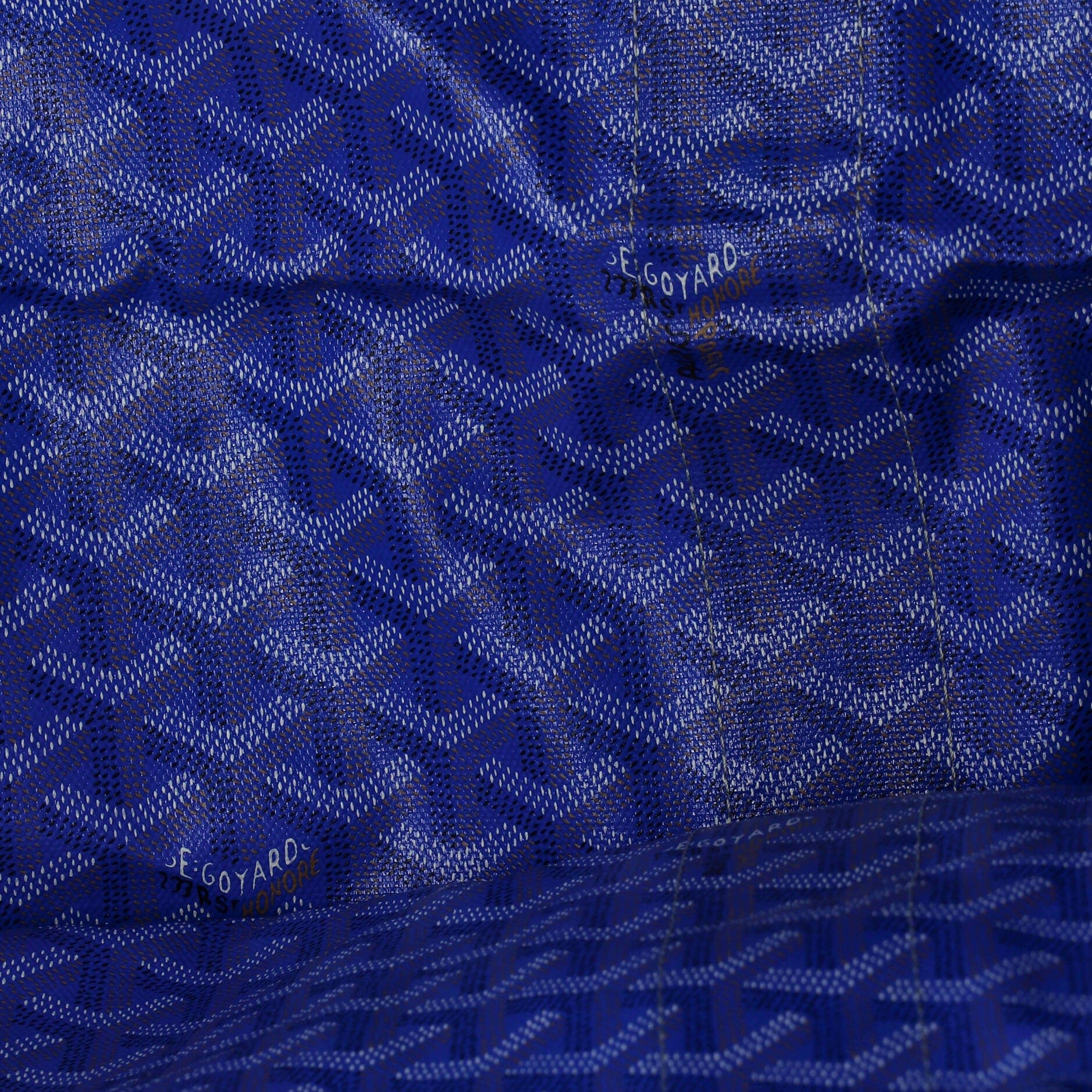 Pre-Owned Goyard Mediterranee Saint-Tropez Reversible Tote Coated Canvas, Alternate, color, Blue