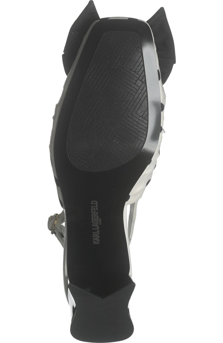 KARL LAGERFELD PARIS Sprouse Slingback Pump, Alternate, color, White/ Black